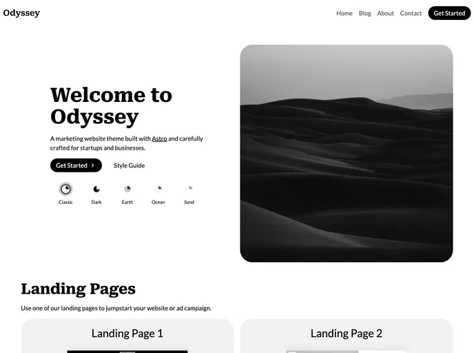 Odyssey Theme screenshot