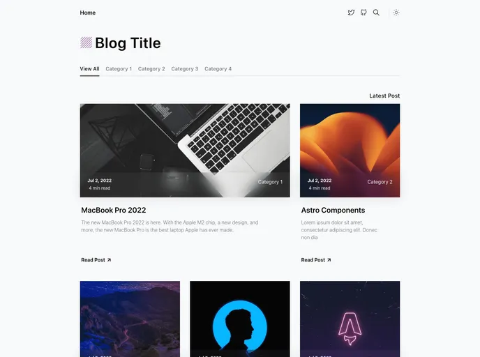 Blog Template screenshot