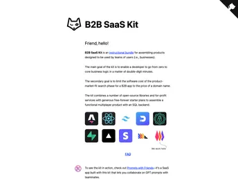 B2b Saaskit screenshot