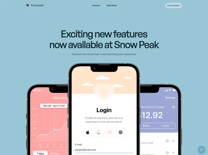 Snowpeak UI Kit screenshot